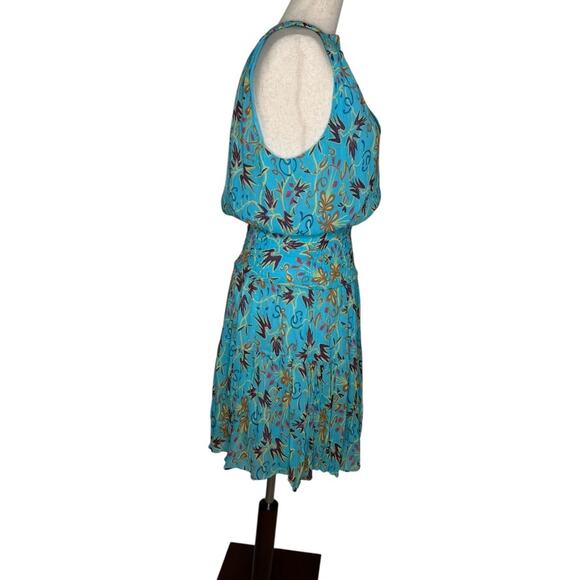 A.L.C. Courtney Floral Smocked Tiered Silk Mini Dress – Sz 4 - Picture 8 of 12